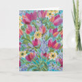 All Over Flowers Greeting Card