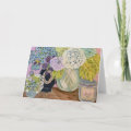 Lavendar Swan Greeting Card
