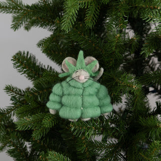 Puffer Lady Liberty Mouse Ornament