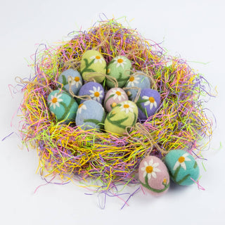 Embroidered Egg Ornament