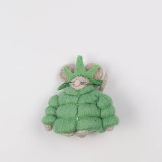 Puffer Lady Liberty Mouse Ornament