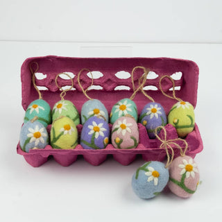 Embroidered Egg Ornament