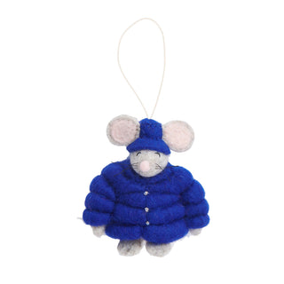 Santa Puffer Mouse Ornament