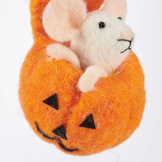 Little Pumpkin Mouse Ornament