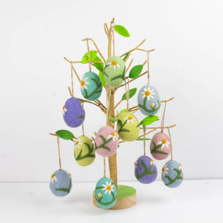 Embroidered Egg Ornament