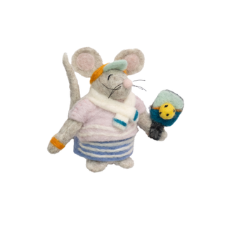 Felt Pickle Ball Mouse Ornament