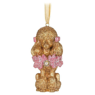 Gold Poodle Ornament