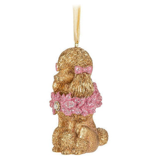 Gold Poodle Ornament
