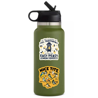 Lemon Raccoon Vinyl Sticker