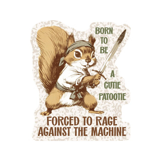 Squirrel Rage Vinyl Sticker