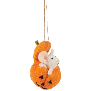 Little Pumpkin Mouse Ornament