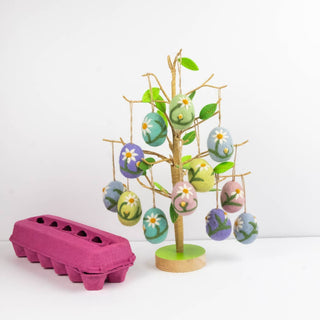 Embroidered Egg Ornament