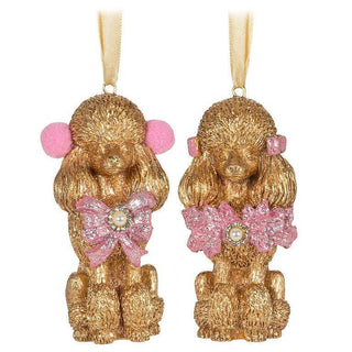 Gold Poodle Ornament