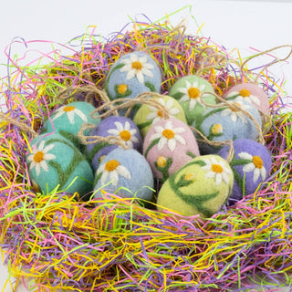 Embroidered Egg Ornament