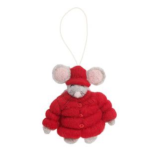 Santa Puffer Mouse Ornament