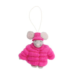 Santa Puffer Mouse Ornament